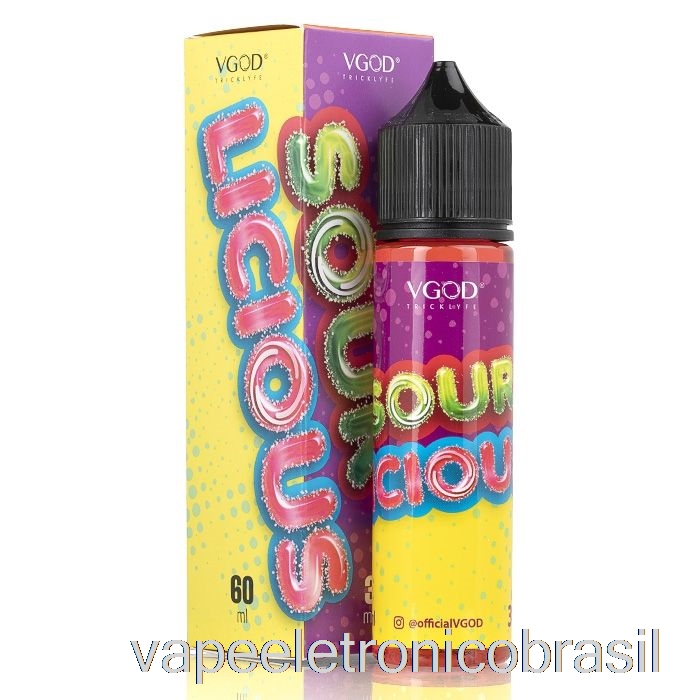 Vape Eletrônico Sourlicious - Vgod E-líquido - 60ml 6mg